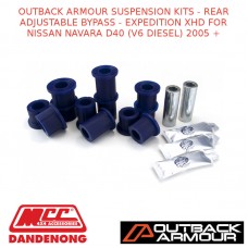 OUTBACK ARMOUR SUSPENSION KIT REAR ADJ BYPASS EXPD XHD NAVARA D40 V6 DIESEL 05+